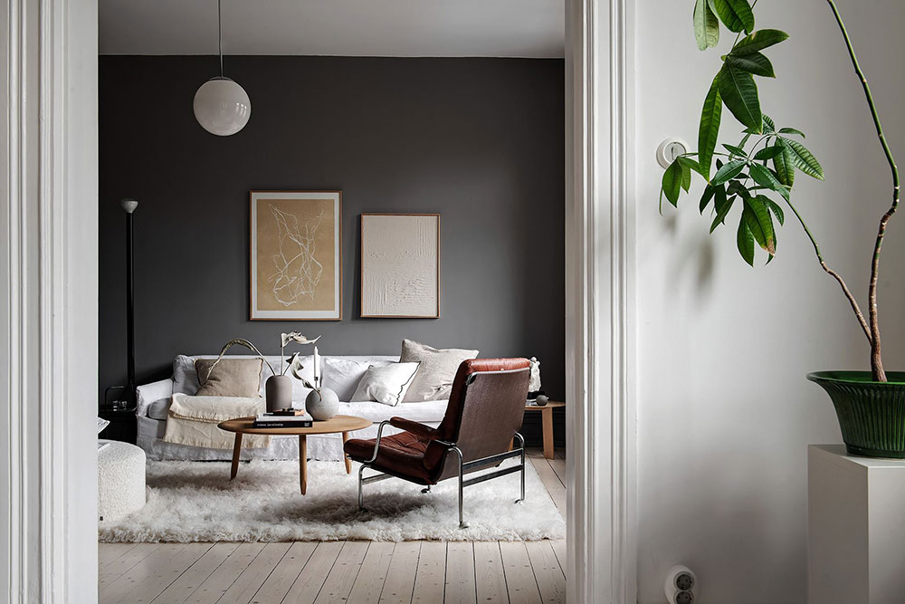 斯德哥尔摩时尚对比风格的美丽公寓-21