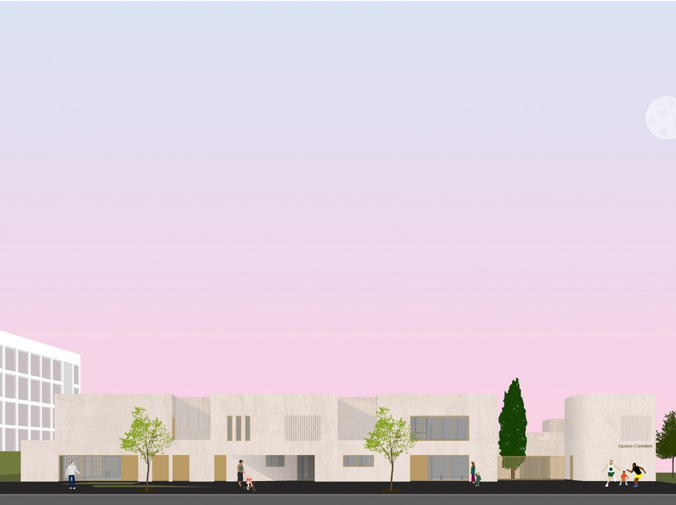 弧形墙体打造和谐环境,彩色混凝土呈现现代永恒-49