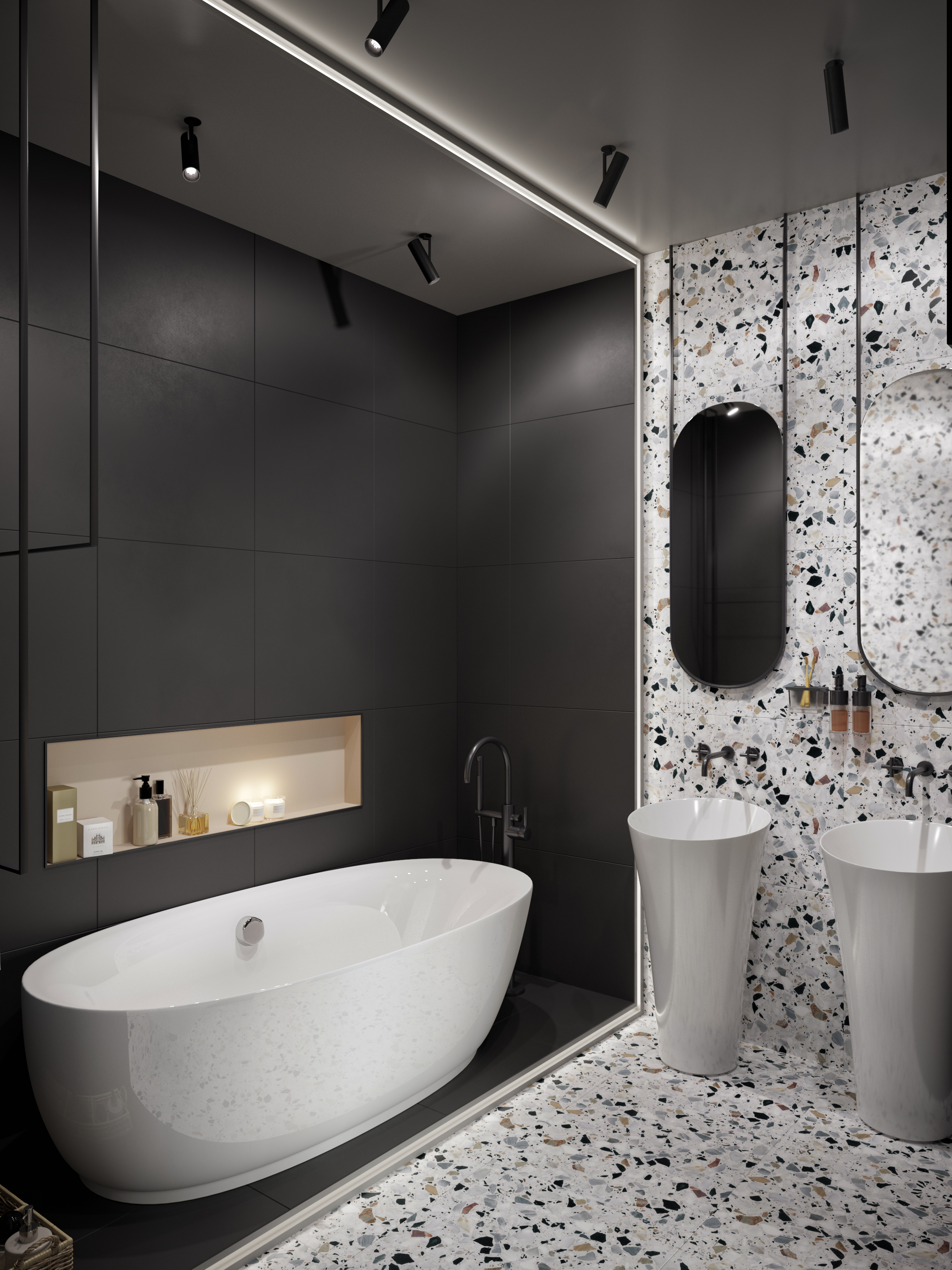 Bathroom - light and dark sides-4