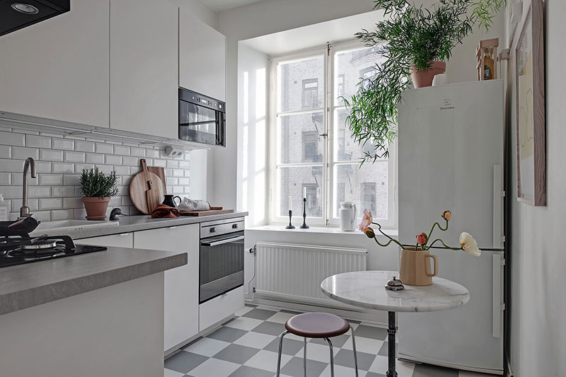 瑞典简约灰调一居室公寓-21