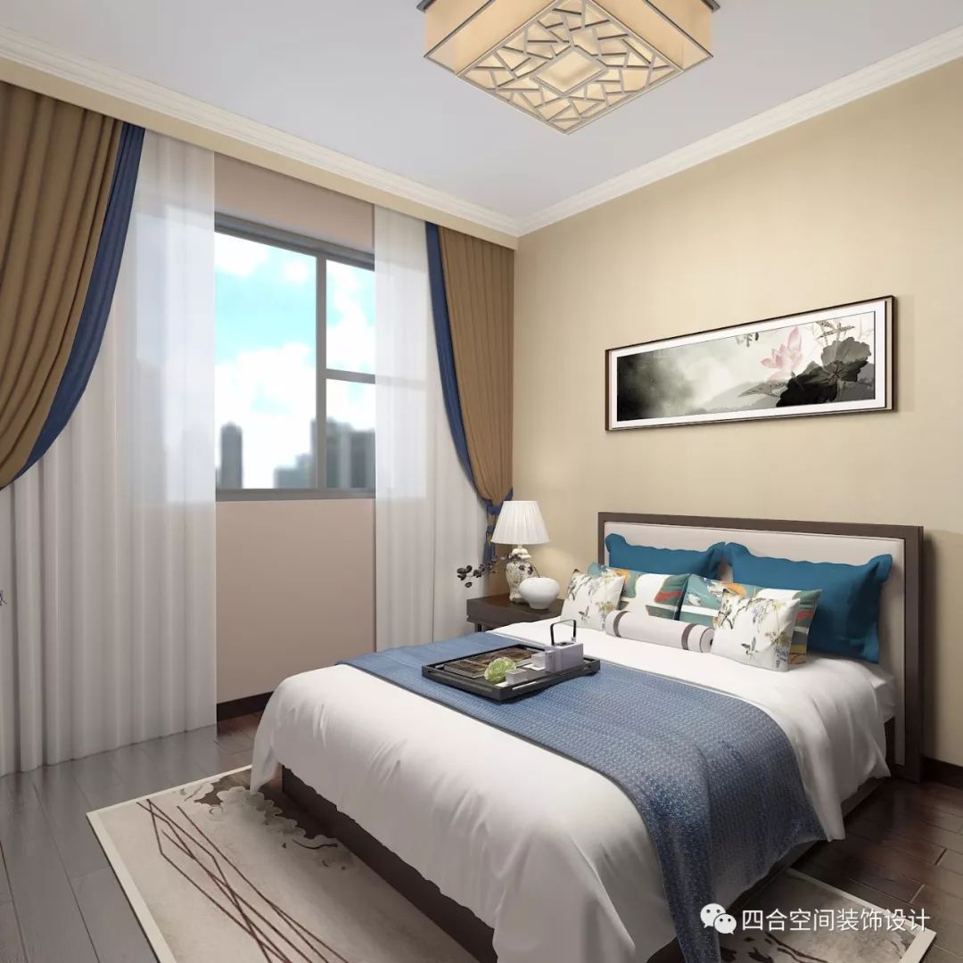 太原滨河果岭新中式家居设计，古韵美现代风-13