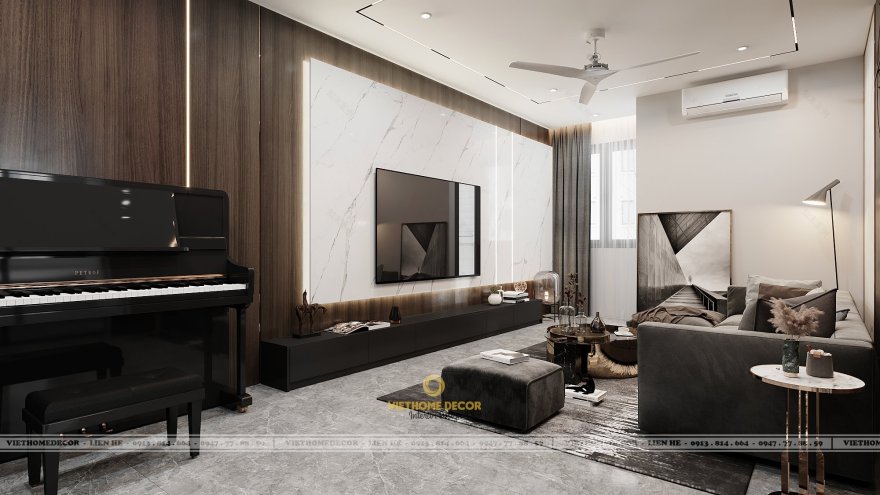 Trung Yên Plaza高档公寓室内装修丨越南河内丨Viet Home Decor-6