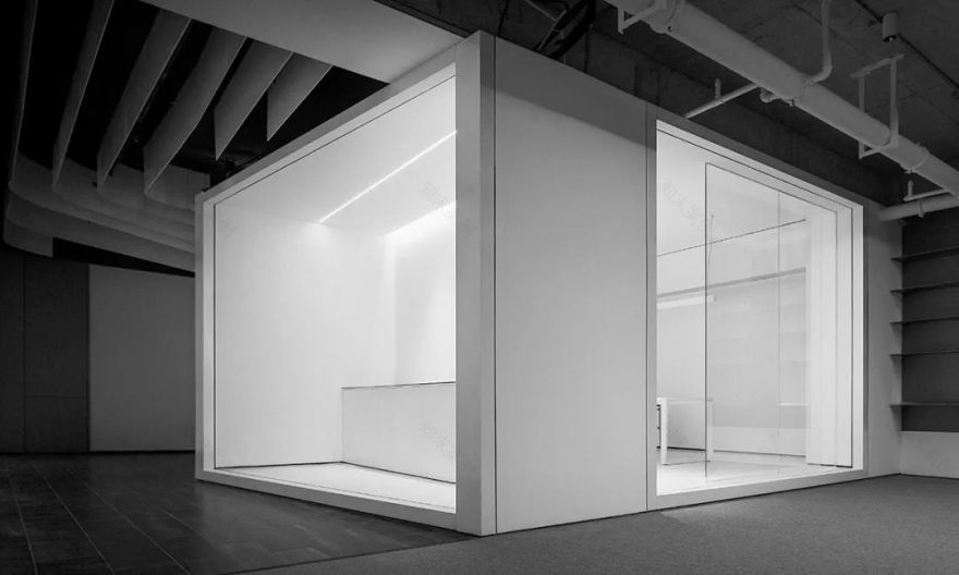 武汉圣惠康生物医药科技办公展厅 | 几何理性,寂静有力-49