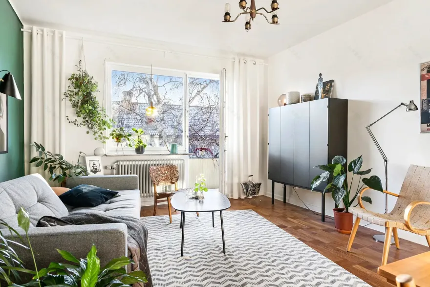 瑞典 62 平米多彩公寓 | 色彩平衡的典范-3