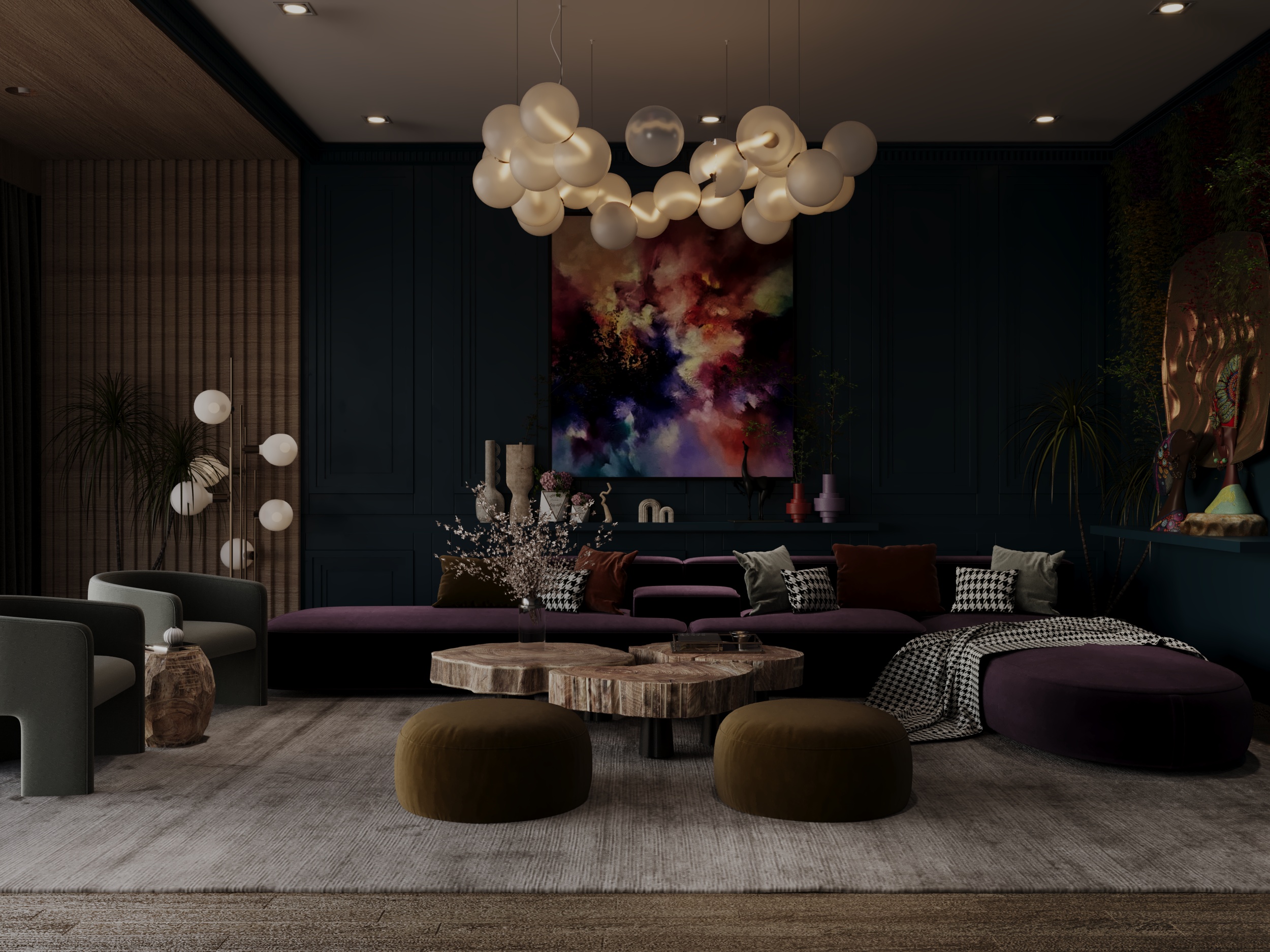 丰富多彩的场景 客厅设计丨salma shrief-11