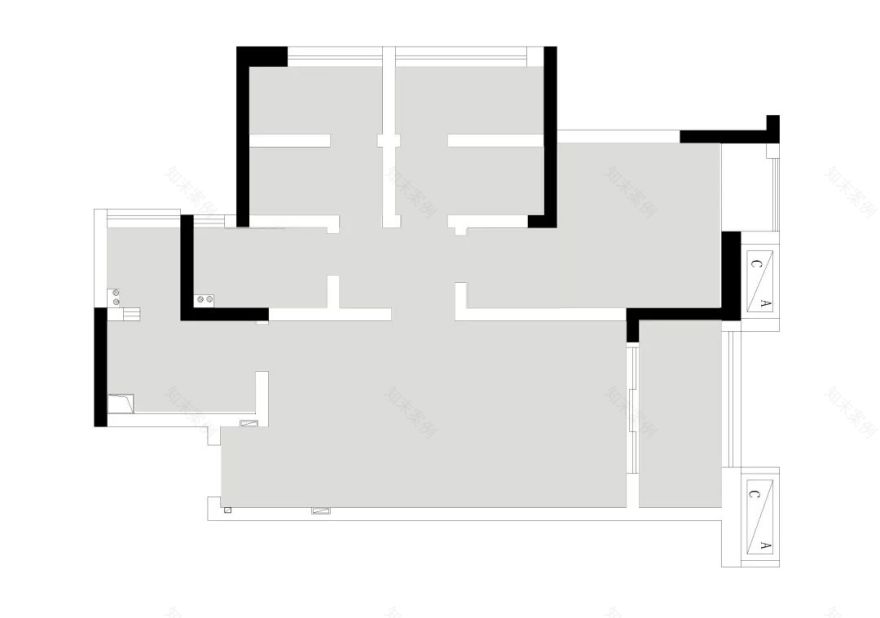 成都紫玉熙庭 93m2 简欧浪漫家居设计-1