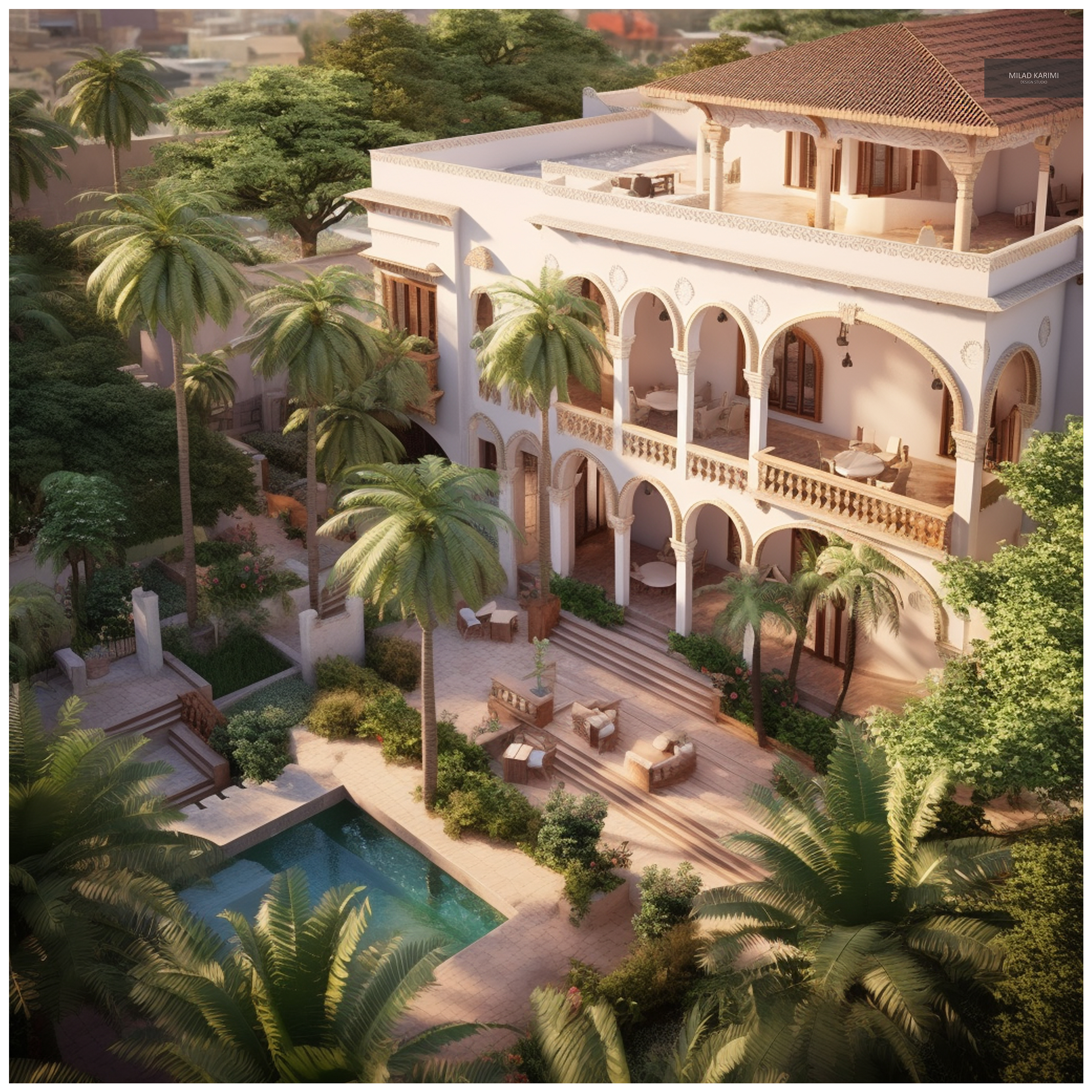 Arabian Palace Exterior Design Part 02-1