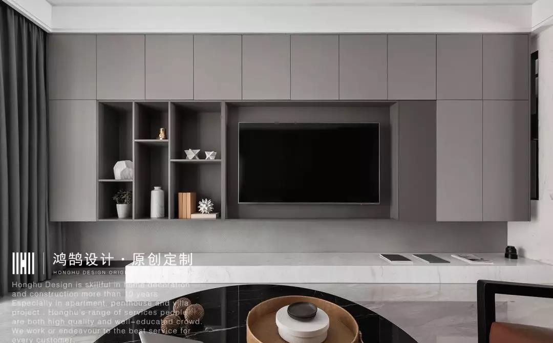 绍兴鸿鹄设计丨现代简约风,精致生活空间-4
