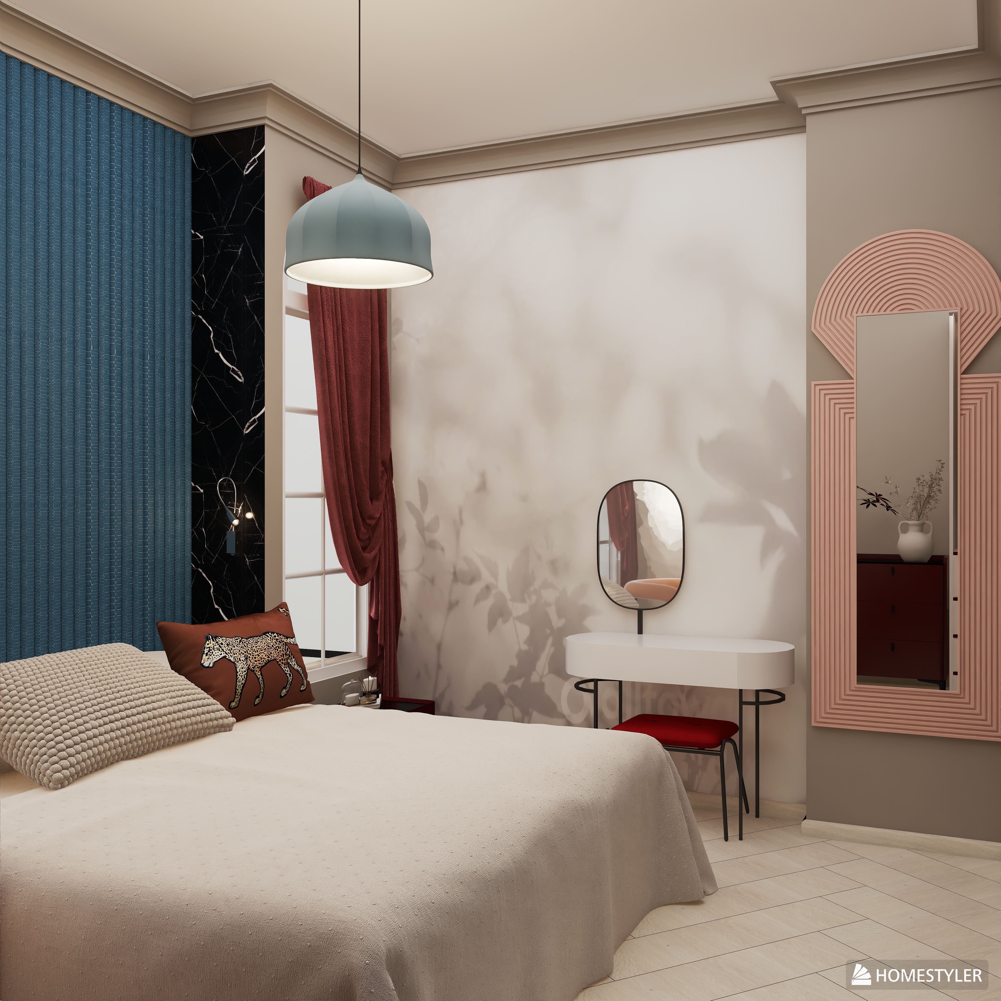 Дизайн Спальни и детской для пары с двумя детьми-4