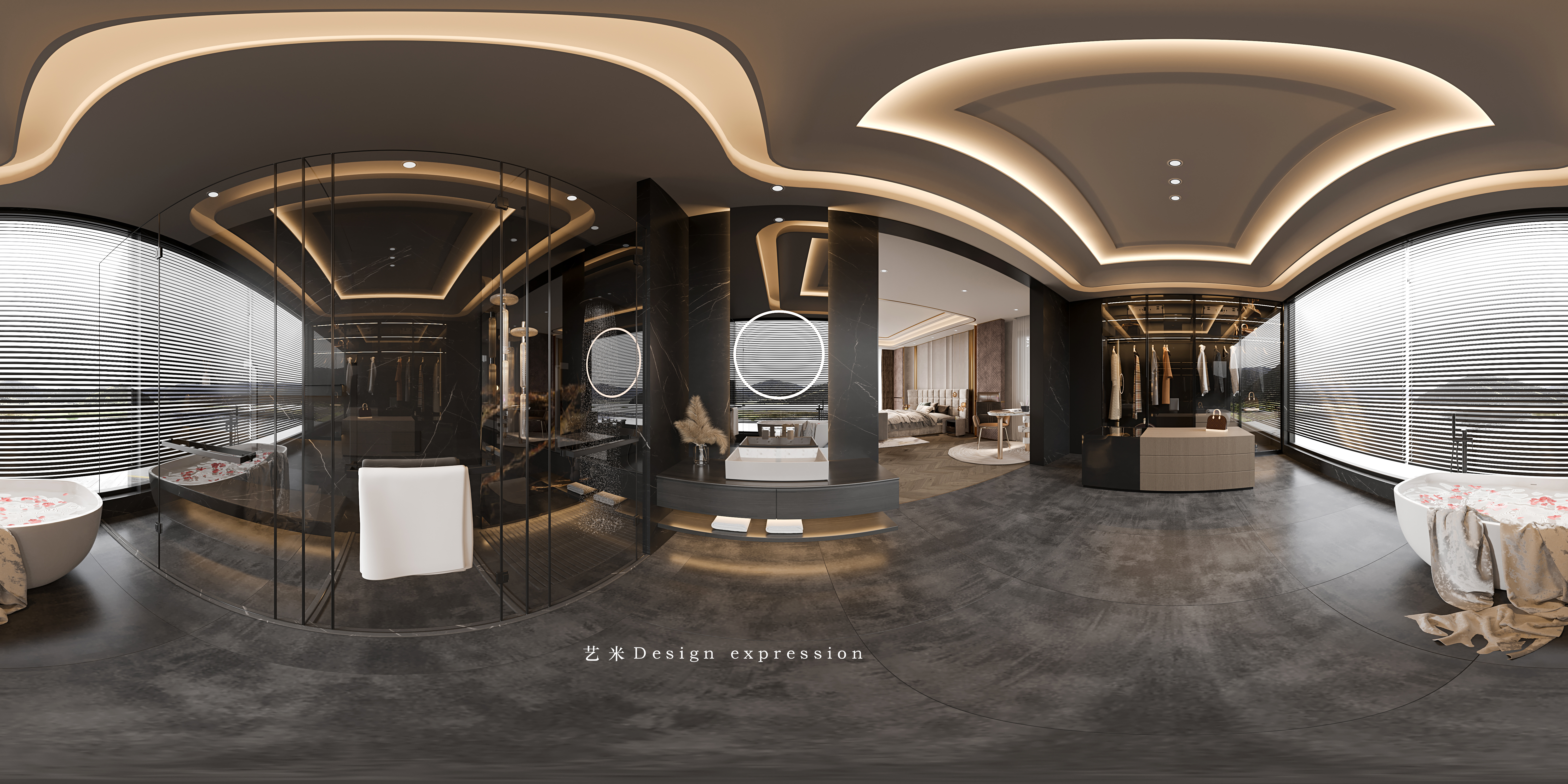 轻奢平层-艺米效果图-1