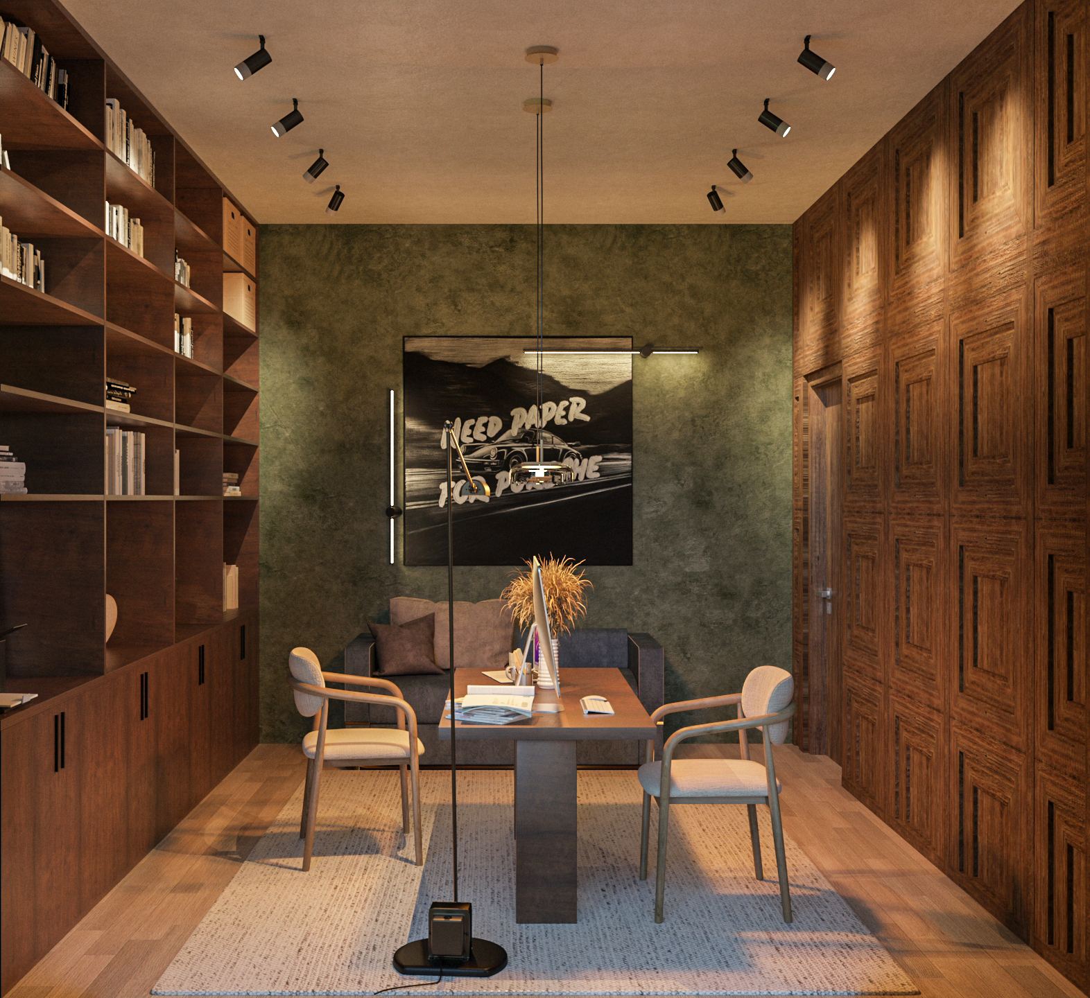 乌克兰基辅地区私人住宅室内设计项目-37