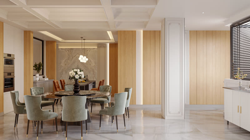 贵阳恒大新世界 800 平米别墅中式风格设计丨中国贵阳丨贵州諾克设计有限公司-49