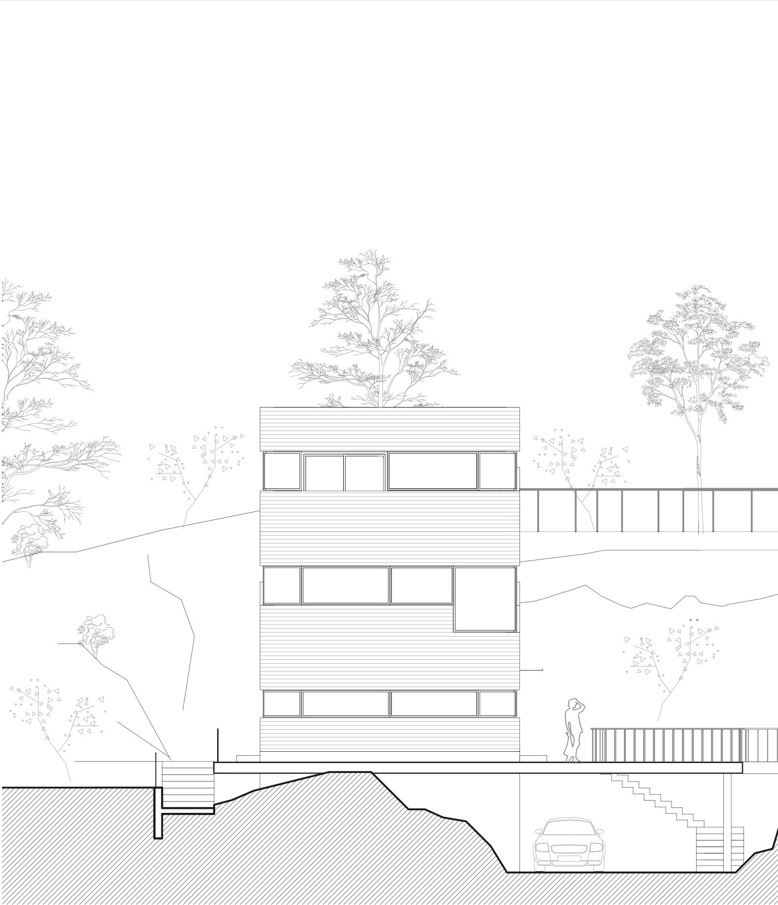 挪威别墅设计，岩石与玻璃的现代演绎-30