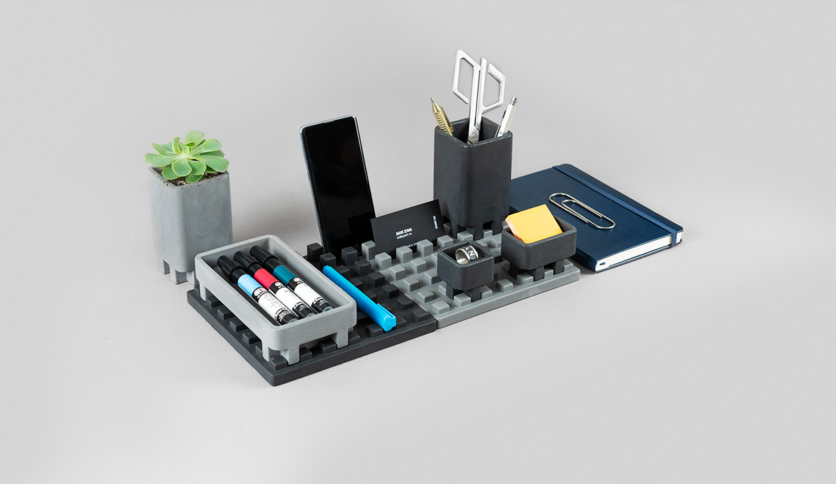 MESH混凝土收纳架丨Shift Studio-10