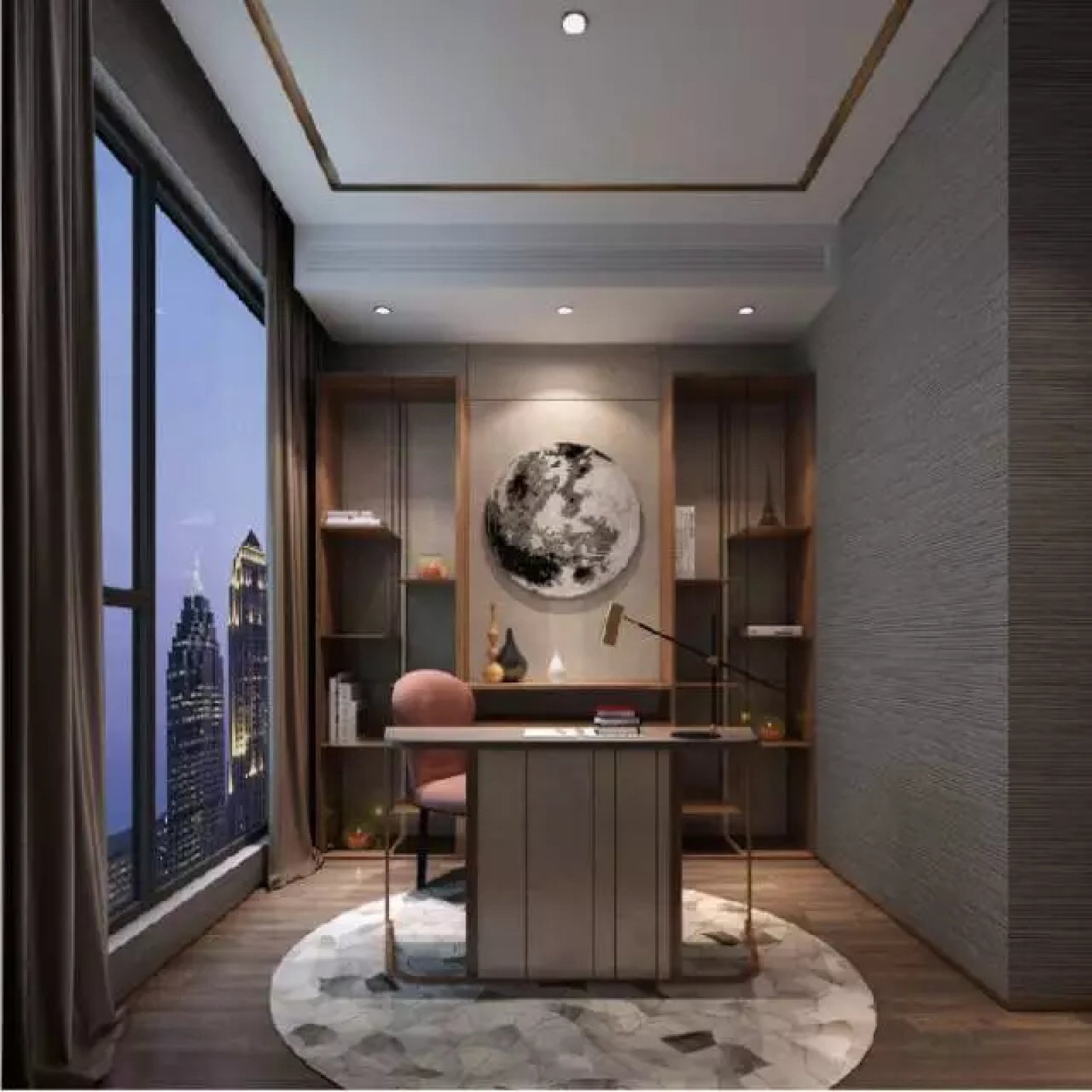 壹方中心·玖誉二期复式样板房  派尚设计-29