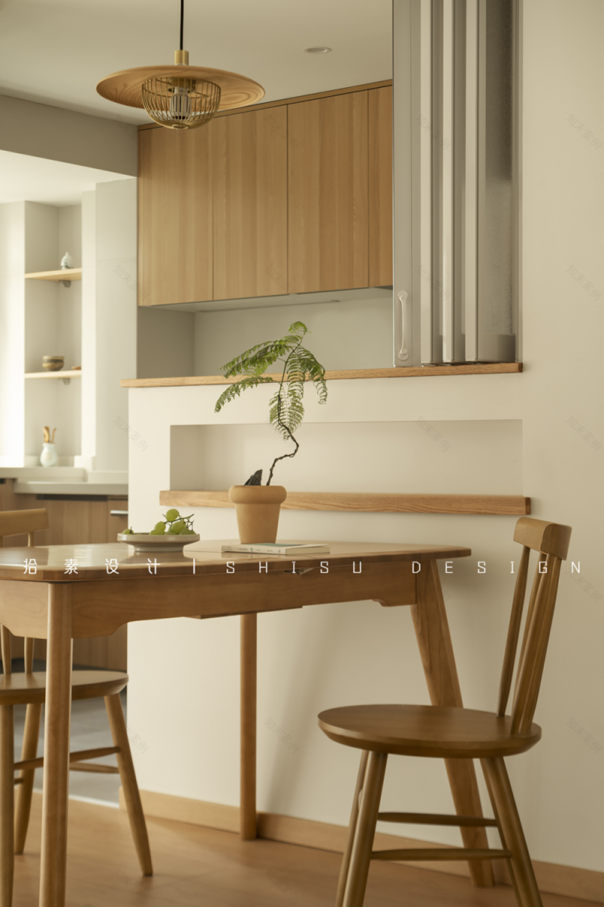 日式原木风平层设计丨拾素设计-44