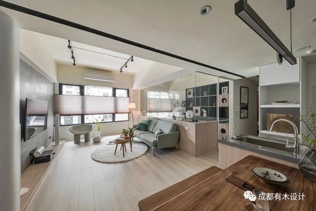 光与灰绿之间 · 简约新婚宅室内设计丨NOIICS-22