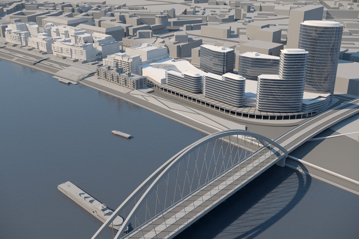 欧洲风情购物中心扩展区（注：Eurovea可以处理成专有名词音译为欧罗维阿 ，e·tension推测想表达extension，结合名称合理性翻译成扩展区 ，需根据实际场景进一步确认准确含义） 丨斯洛伐克布拉迪斯拉发-15