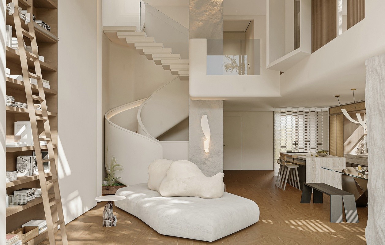 原木+白色 塑造简约空间立体感-1