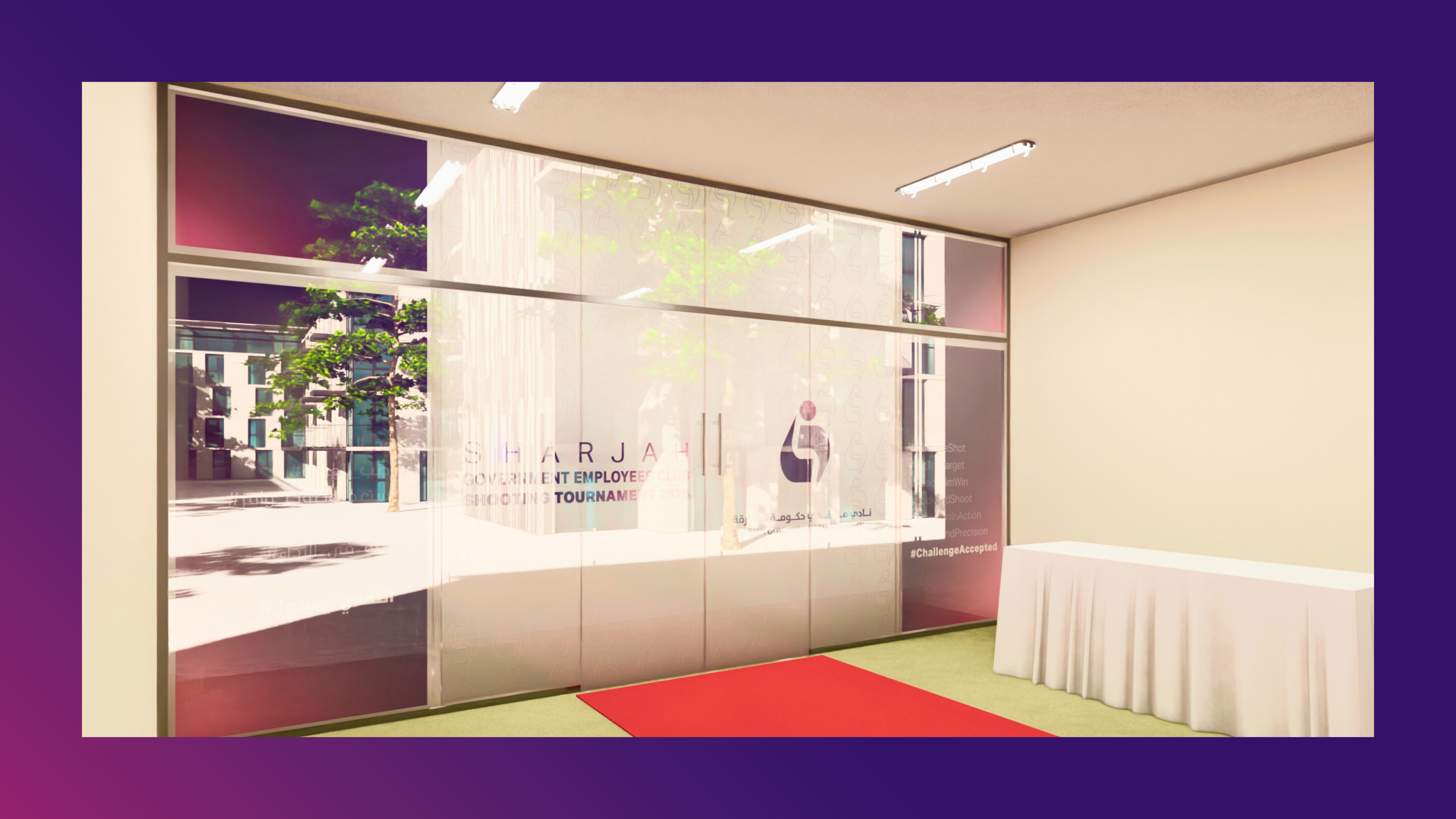 Sharjah Shooting Tournament – Event Design & 3D-3