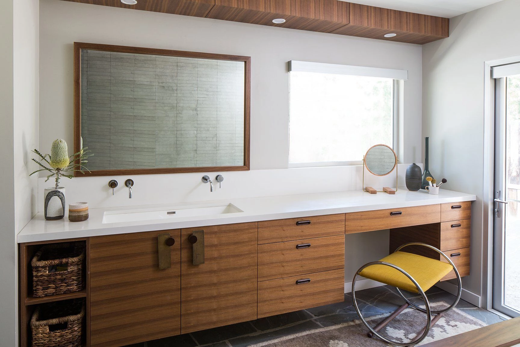 洛杉矶 50 年代乡村风格住宅的现代改造-32