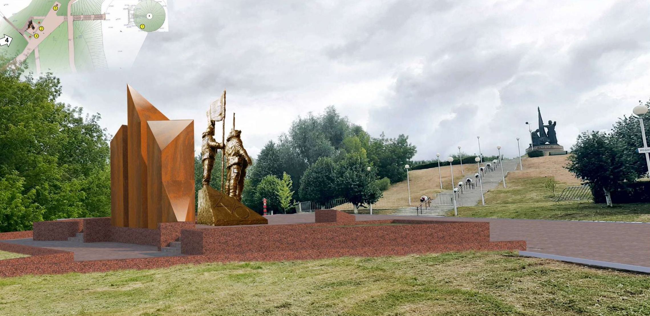 Чебоксары市“Победа”纪念公园纪念建筑及景观设计竞赛项目丨俄罗斯-62