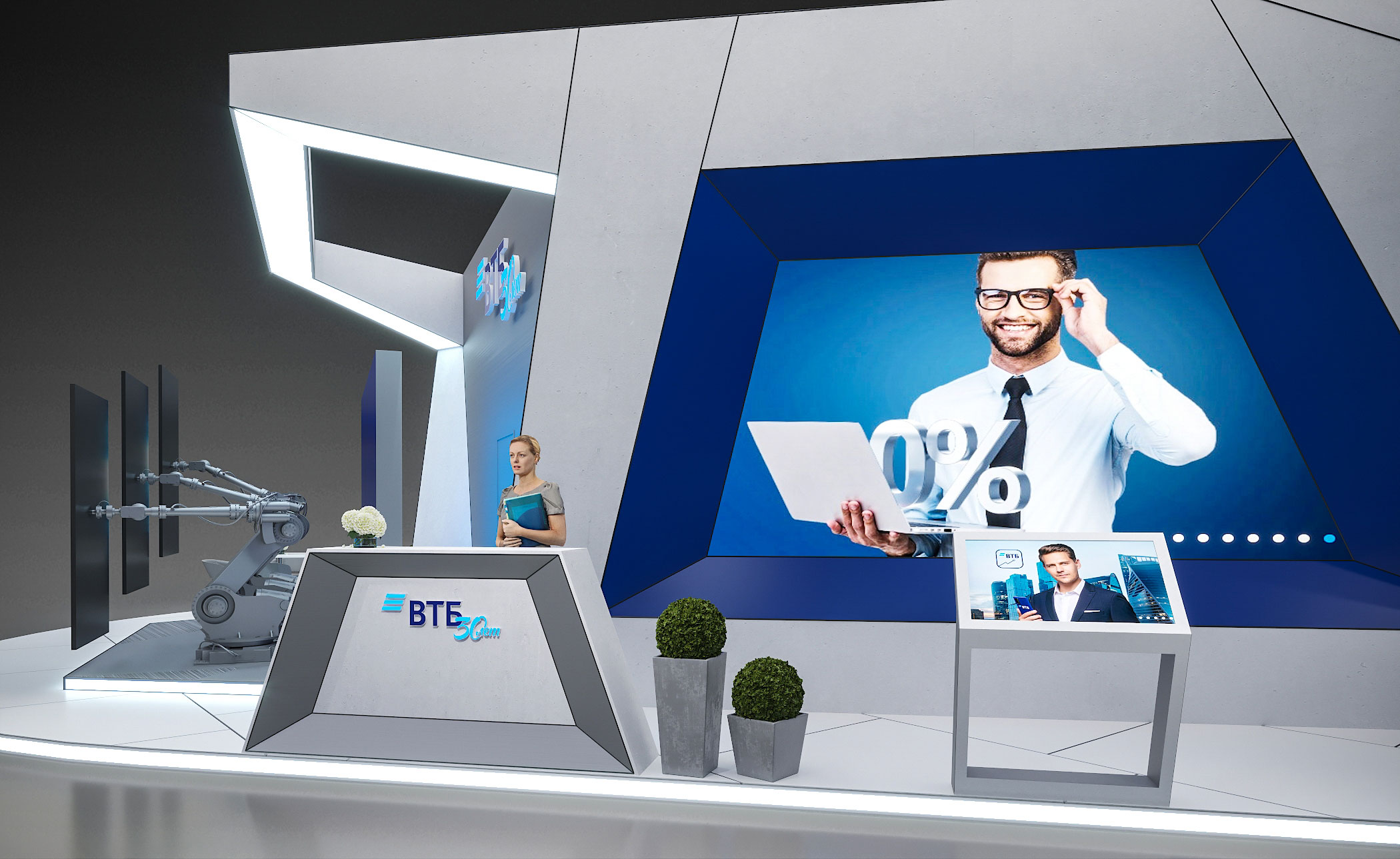 Стенд 140 метров для компании ВТБ-10