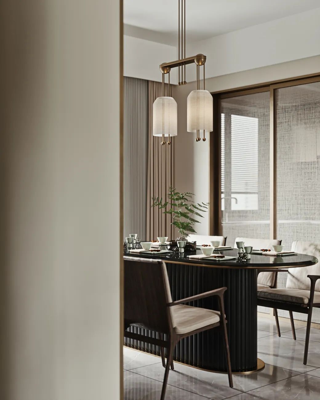 广州俪都府 D1 户型样板间丨中国广州丨戴勇设计研究室-1