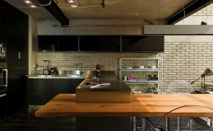 豪华别墅 现代风格圣保罗工业风格钢结构阁楼-9