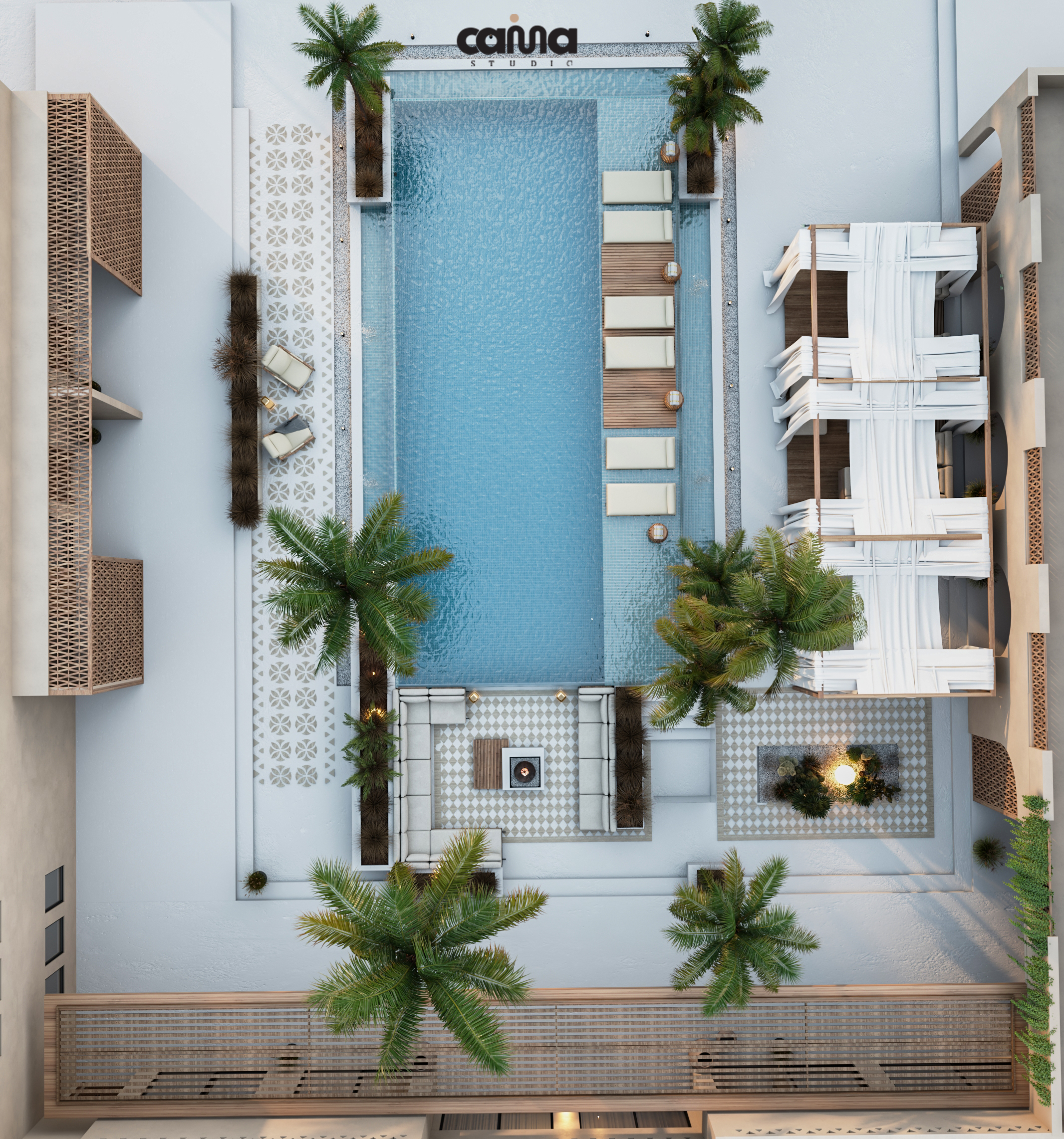 别墅庭院丨沙特阿拉伯吉达丨mena refat-10