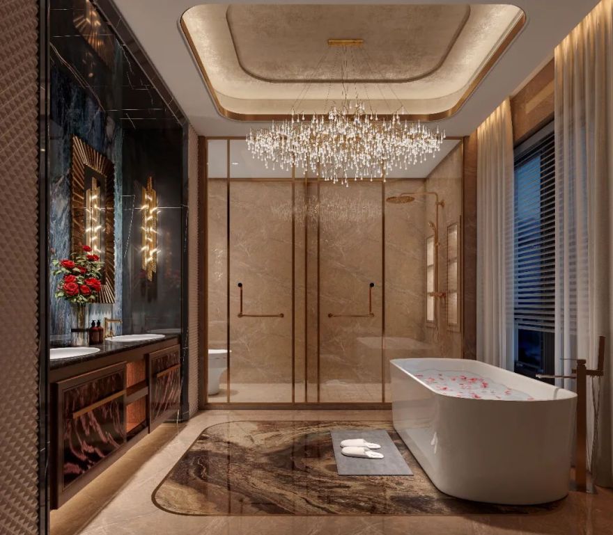 乌镇雅园 350㎡现代轻奢别墅设计丨张永吉设计事务所-23