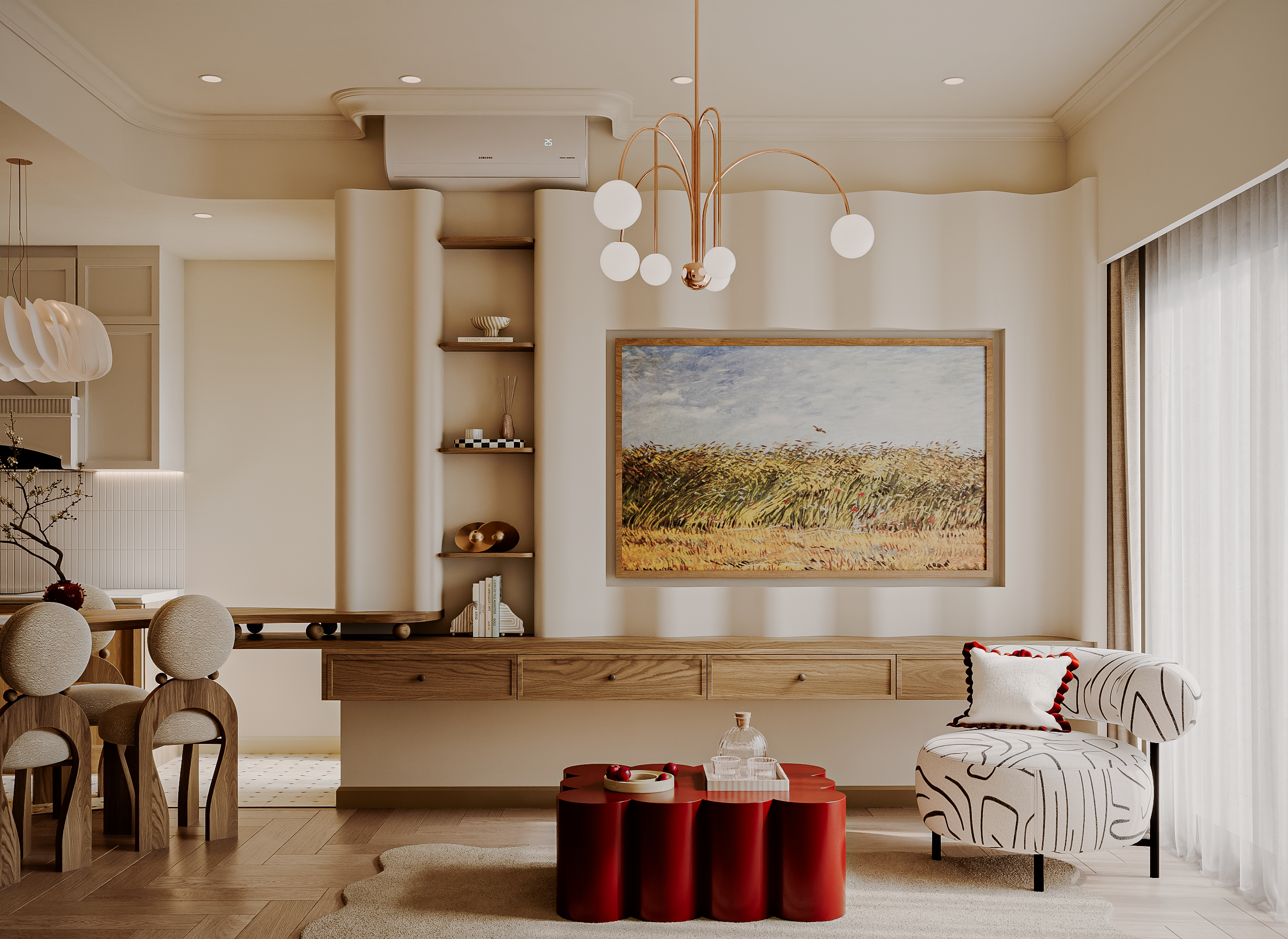 Living - Kitchen Room's Ms.Thao-1