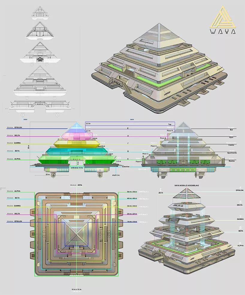 未来水上浮城 | 皮耶帕洛·拉扎里尼的漂浮度假村设计-20