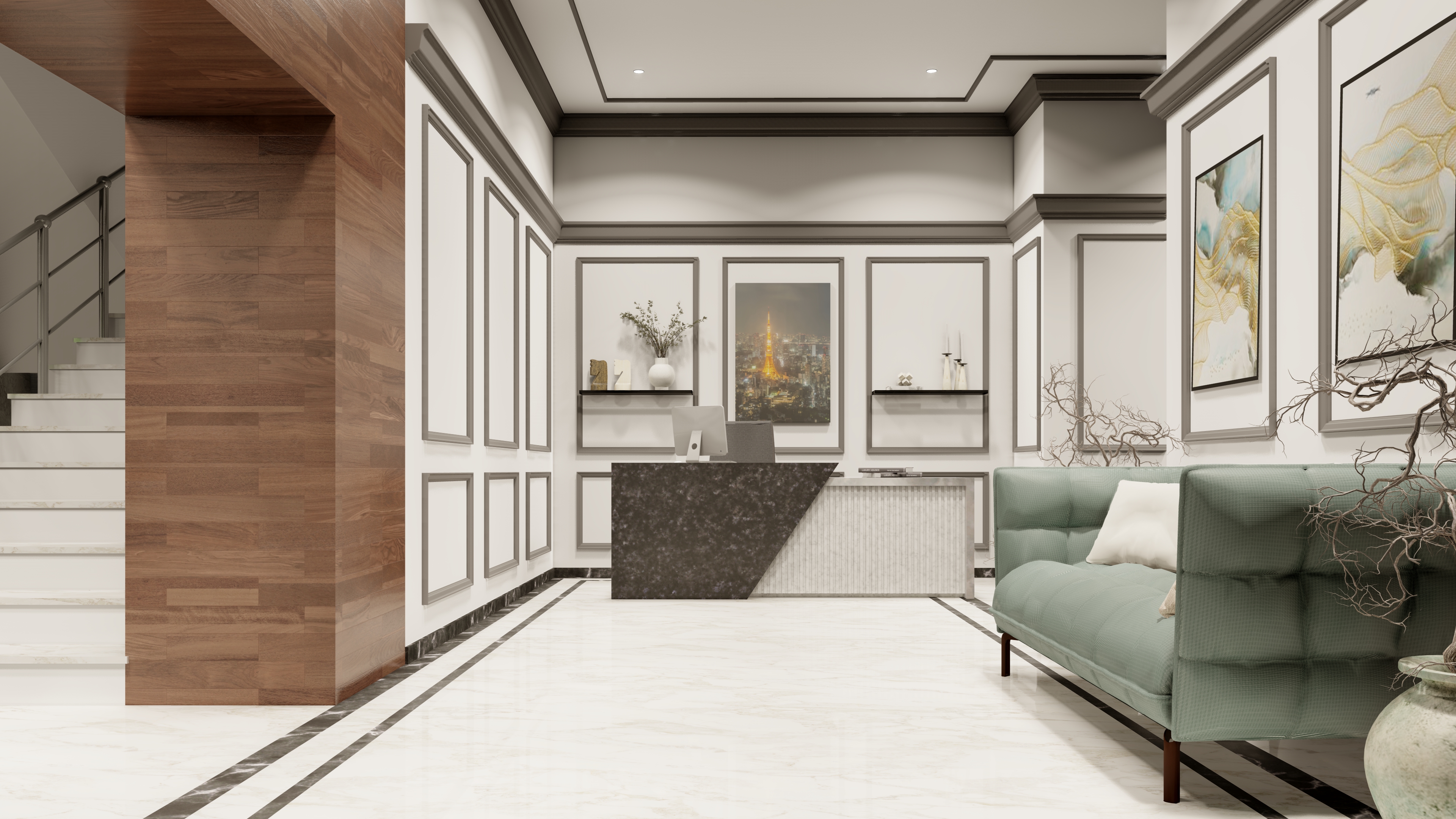 RESIDENTIAL APARTMENT LOBBY AND RECEPTION-6