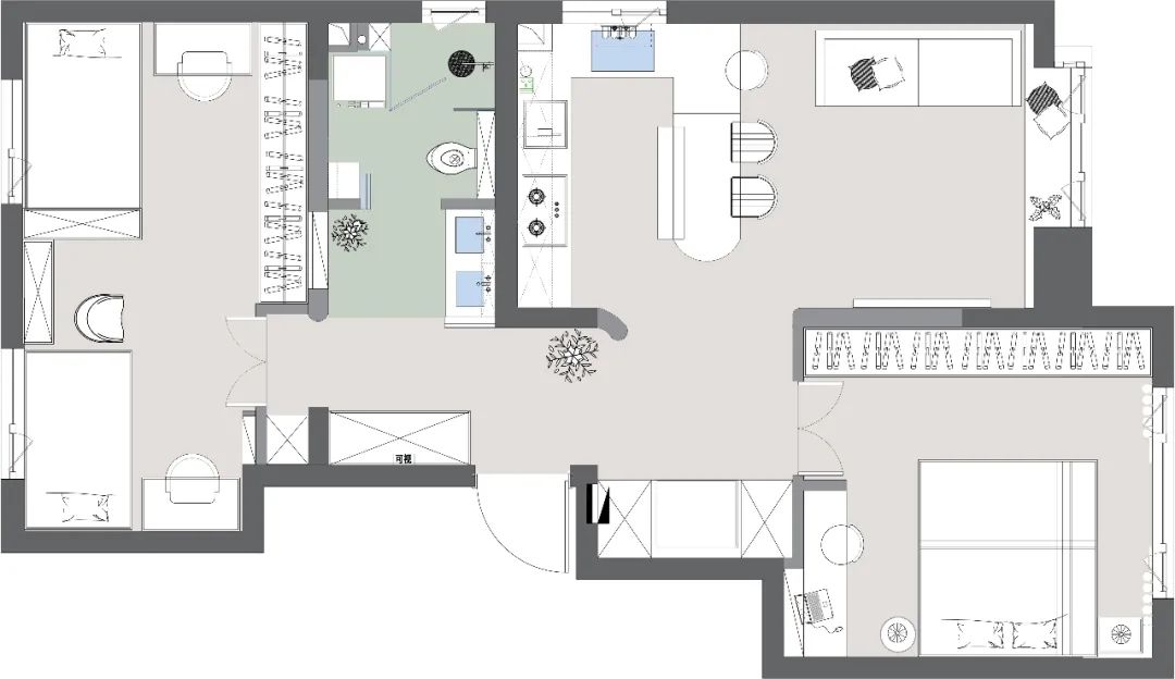 天悦风华 93㎡温柔纯白住宅设计丨中国天津丨末那识-47
