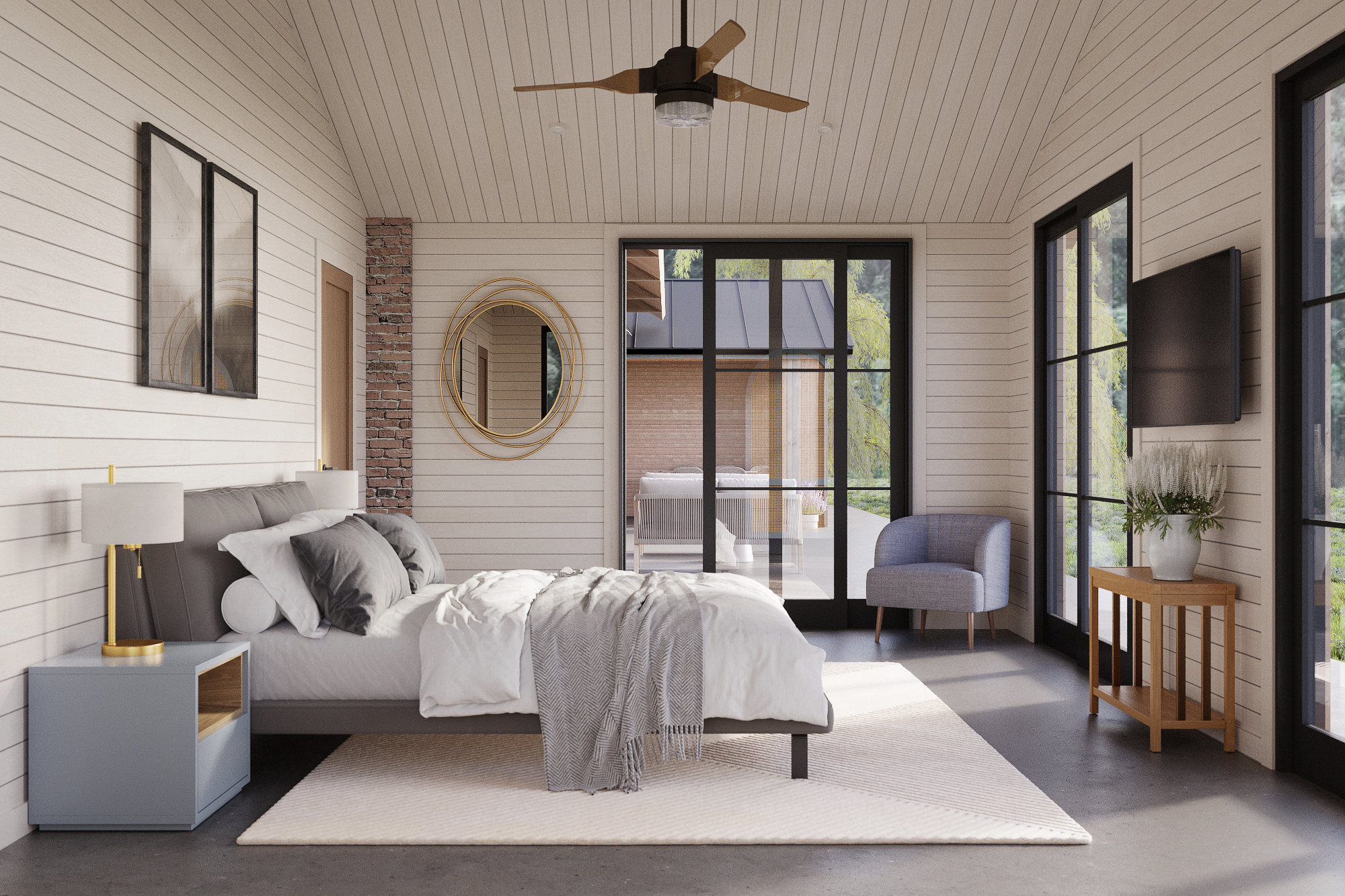 郊区住宅可视化,乡村住宅可视化-6