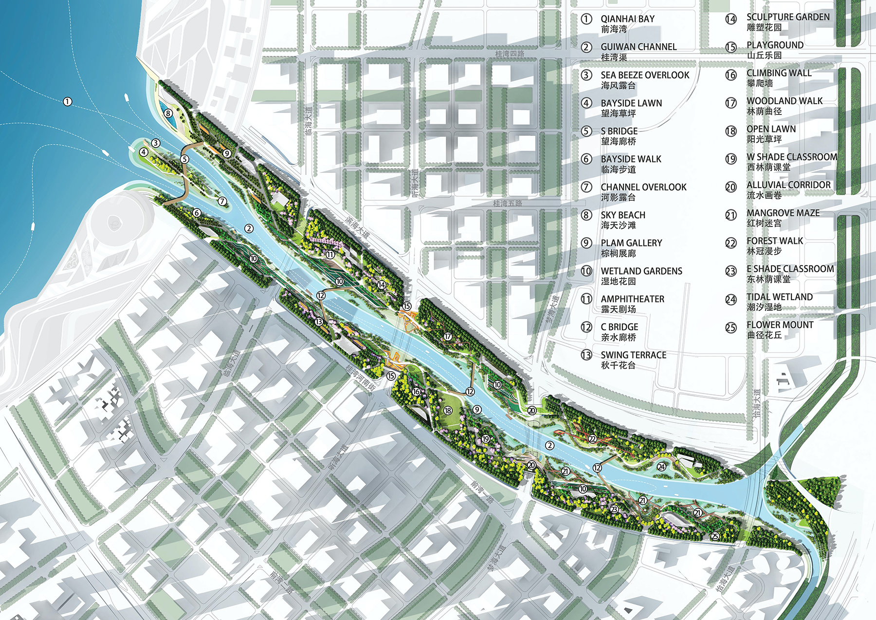 前海桂湾公园丨中国深圳丨FIELD OPERATIONS等多家单位及朱祥明团队-34