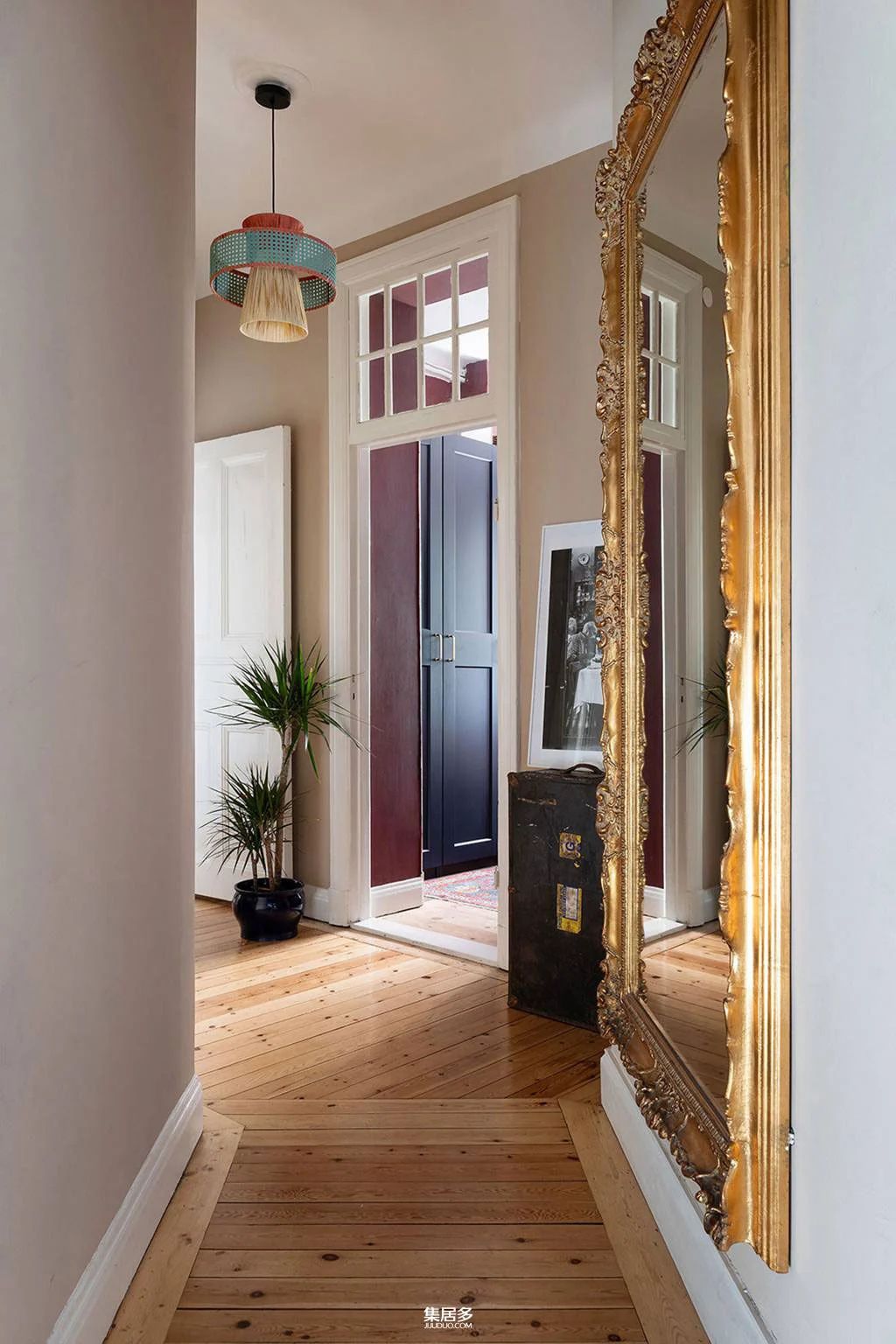 绿色调斯堪的纳维亚时尚公寓：舒适与复古的完美结合（45平方米）-31