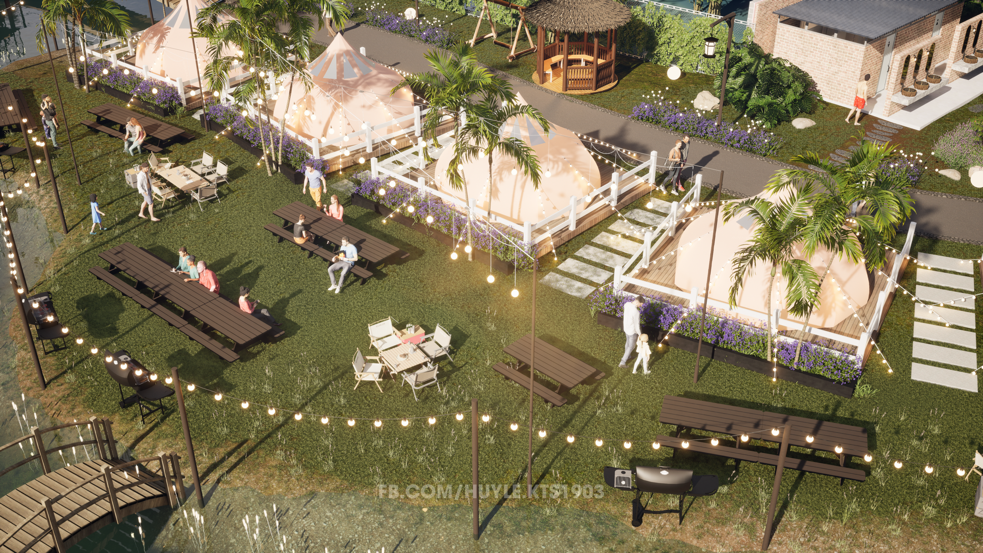 HT 度假村与露营地景观建筑设计丨越南-12