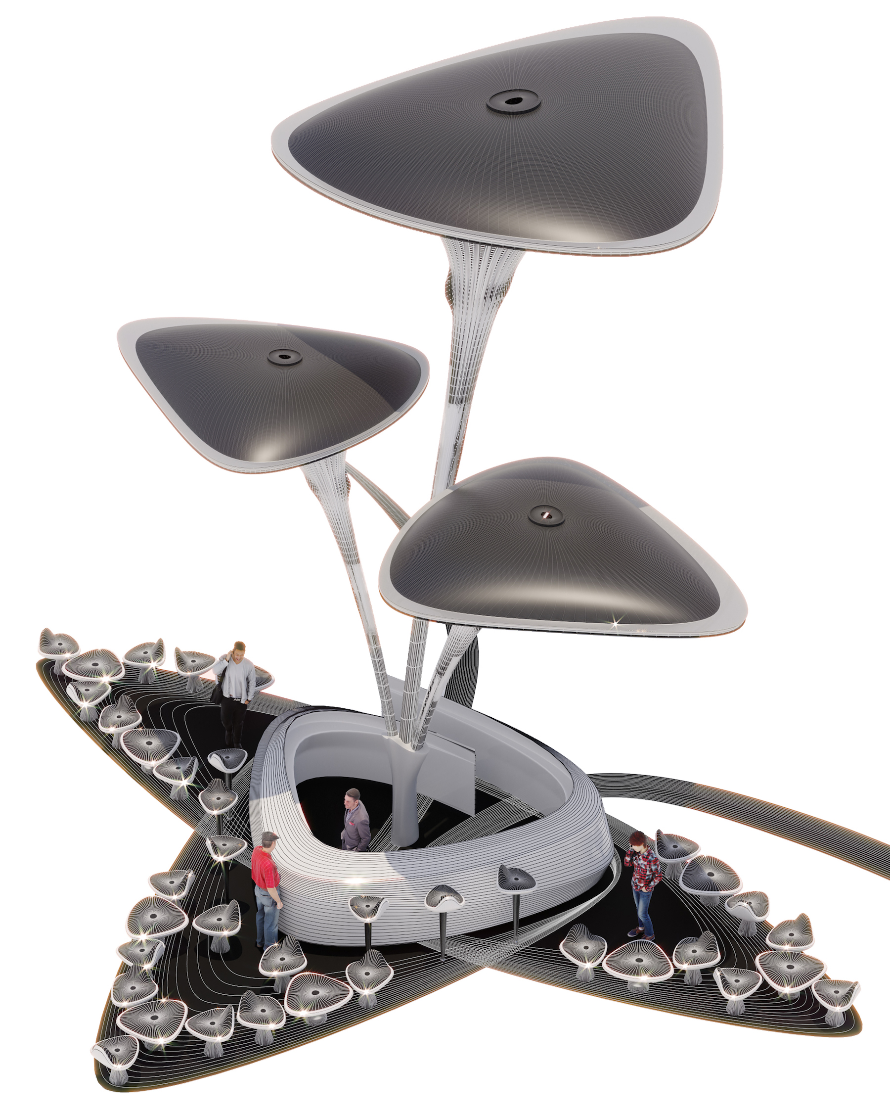 绿洲 + 系统,人造模块化棕榈呼吸结构系统丨阿联酋阿布扎比-21