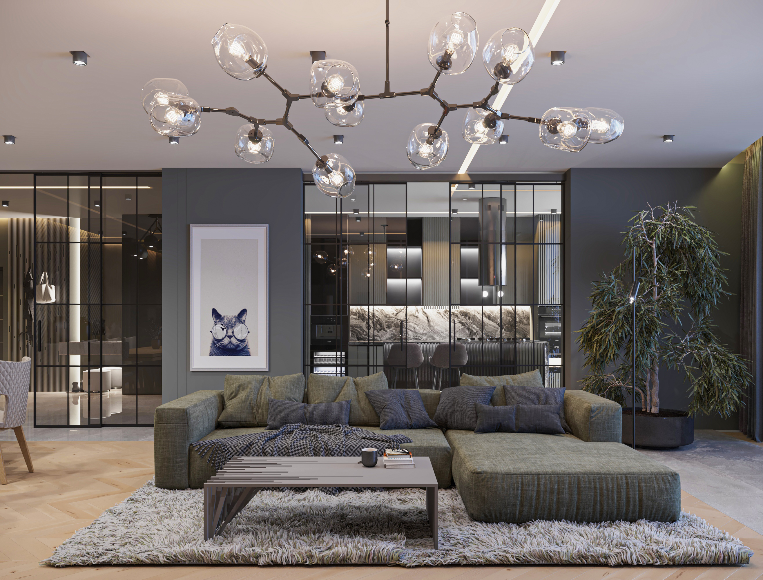 Living room ; Современная гостиная-2