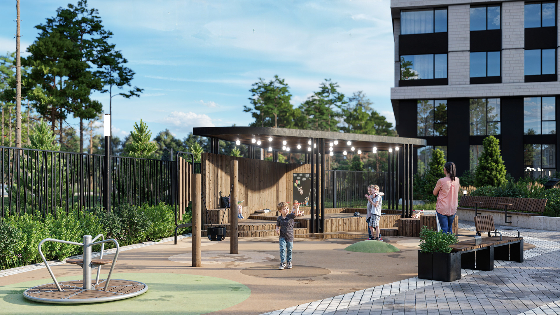 ЖК Шервуд小区环境整治丨俄罗斯巴尔瑙尔丨未明确体现-14