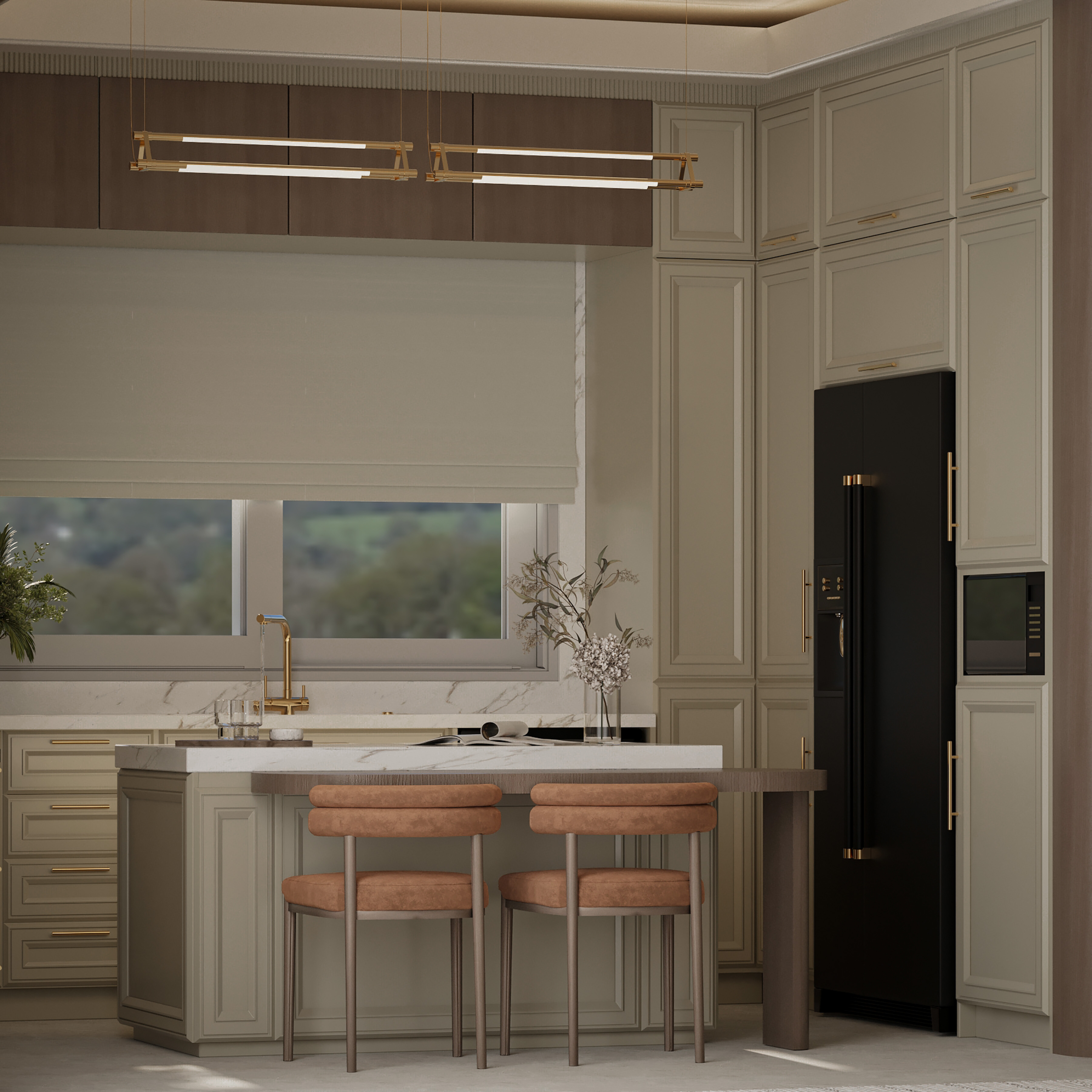 当代客厅与厨房设计丨约旦安曼-11