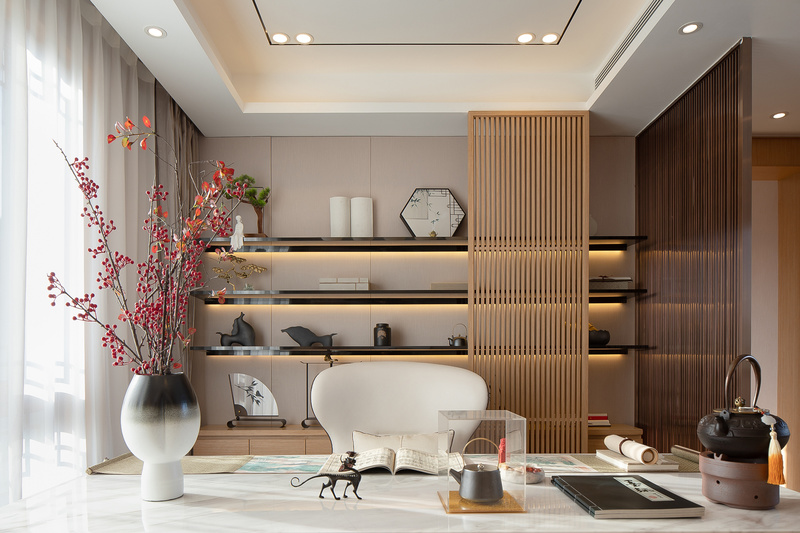 铁岭万达天玺-B户型样板间 | 禅境素雅，静思之美-9