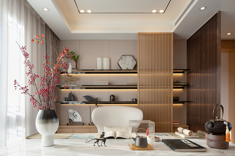 铁岭万达天玺-B户型样板间 | 禅境素雅,静思之美-9