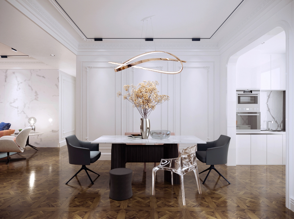 现代法式空间，温馨浪漫的简约艺术-3