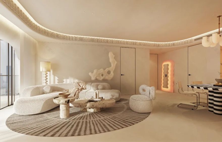 凯旋新世界美妆博主的温馨家居丨TODD 杜特设计-4