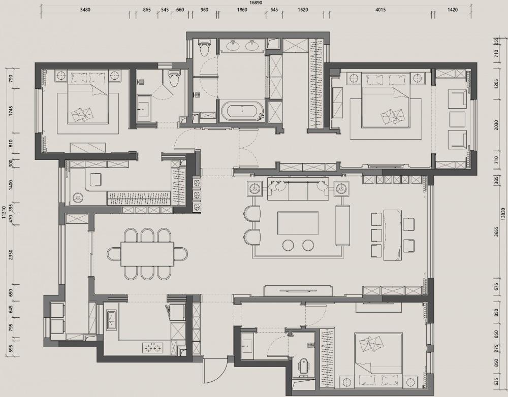 滇池度假区的低调奢华家居设计-0