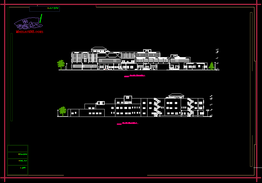 完整医院项目（AutoCAD  渲染  PSD  图纸排版）-14