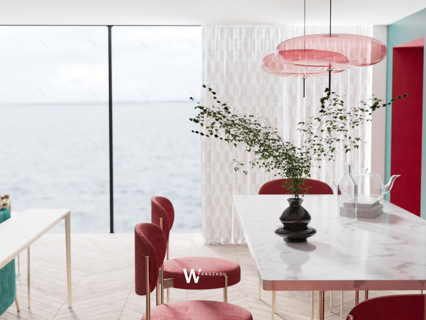 2019 潘通流行色珊瑚橙之软装搭配设计-15